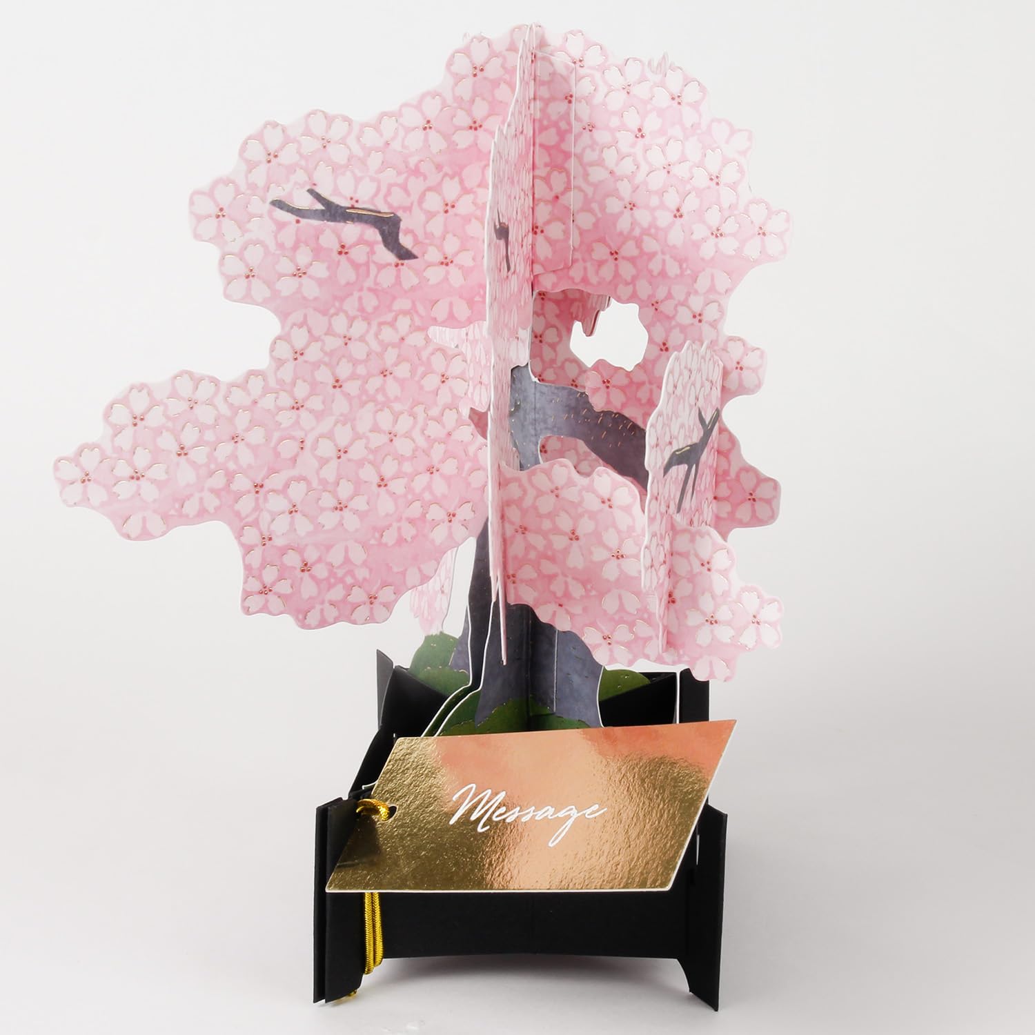 Amazon | グリーティングライフ BONSAI 盆栽 ポップアップ カード 桜